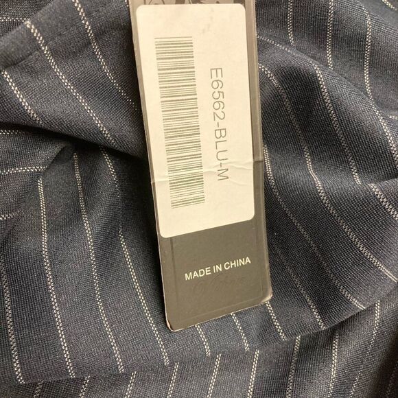 VF SHOW, Blue striped Prairie Dress, Size Medium - Picture 5 of 9